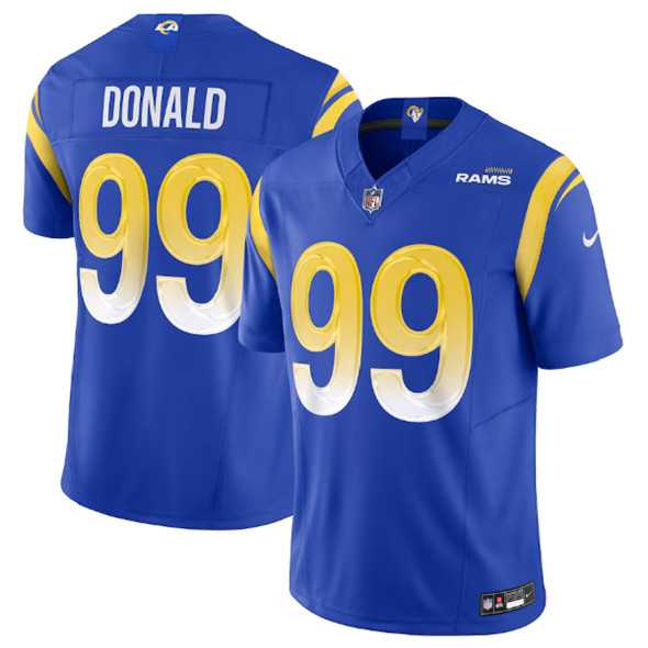 Men & Women & Youth Los Angeles Rams #99 Aaron Donald Royal 2023 F.U.S.E. Vapor Untouchable Limited Stitched Jersey->los angeles rams->NFL Jersey